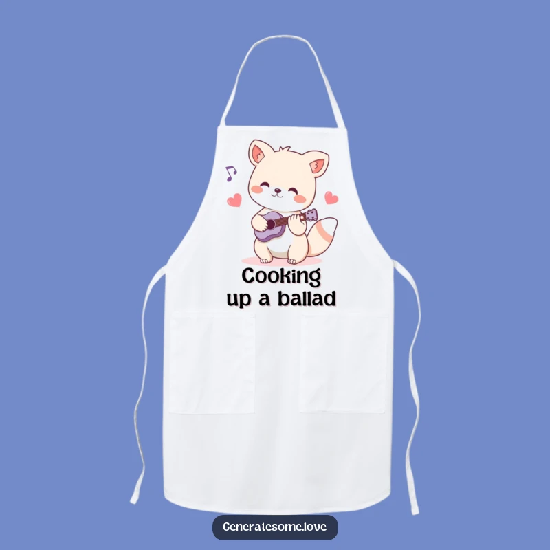 Funny Animal Musician Apron: Cook to a Heartbeat Rhythm