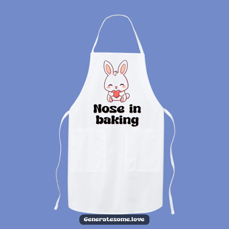 Funny Bunny Heart Apron: Cook with Sweetness and Darling Character Style