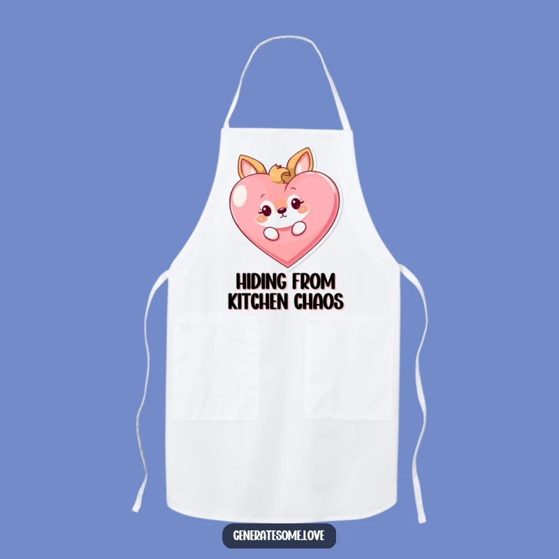 Funny Curious Animal Apron: Cook with Playful Peek & Hearty Fun