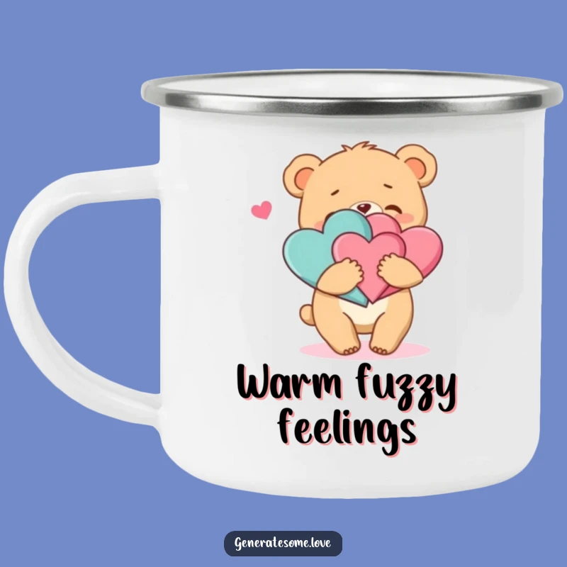 Funny Bear Hug Camping Mug: Adventure with Love, Perfect Funny Gift!