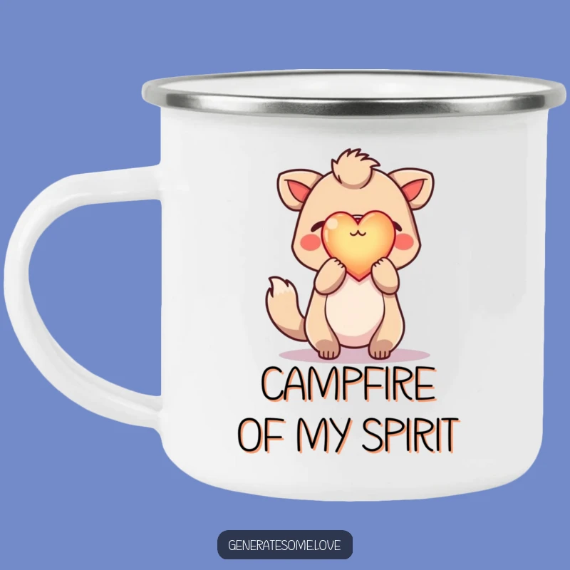 Funny Hopeful Animal Camping Mug: Glow on Adventures with Hearty Sips