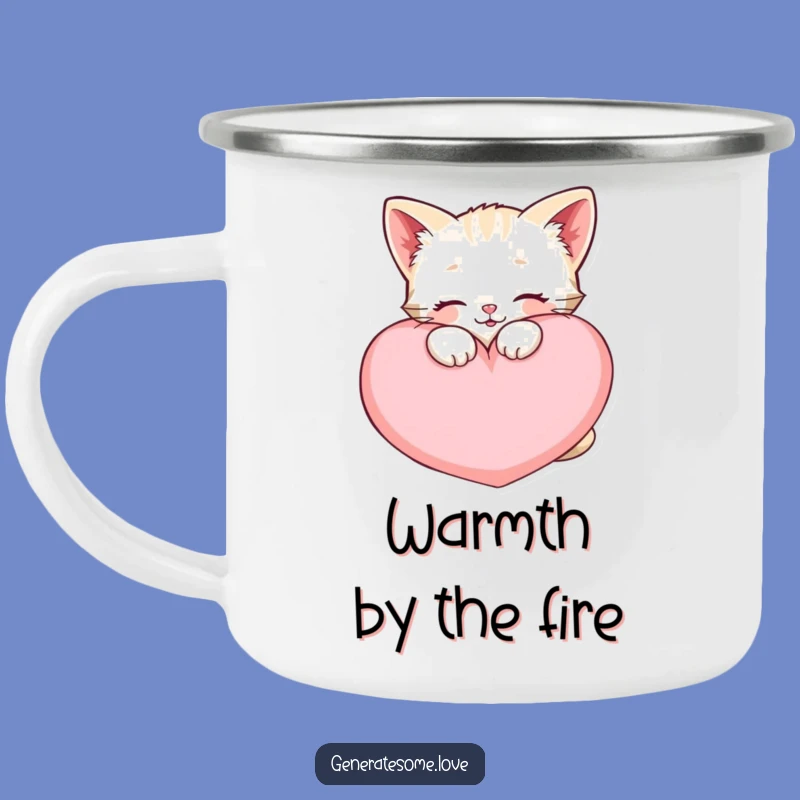 Funny Kitten Camping Mug: Trail Cuddles, Cozy Outdoor Gift