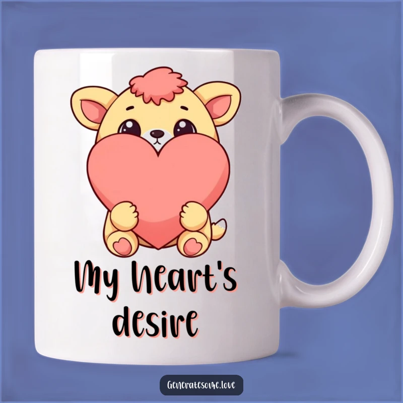 Funny Cheerful Animal Heart Mug: Sweet Surprise Gift for Loved Ones