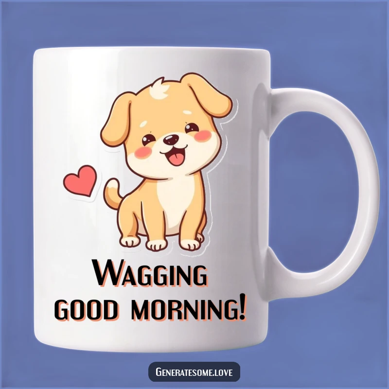 Funny Dog Heart Mug: Wag Your Tail with Love and Cheerful Gift Ideas