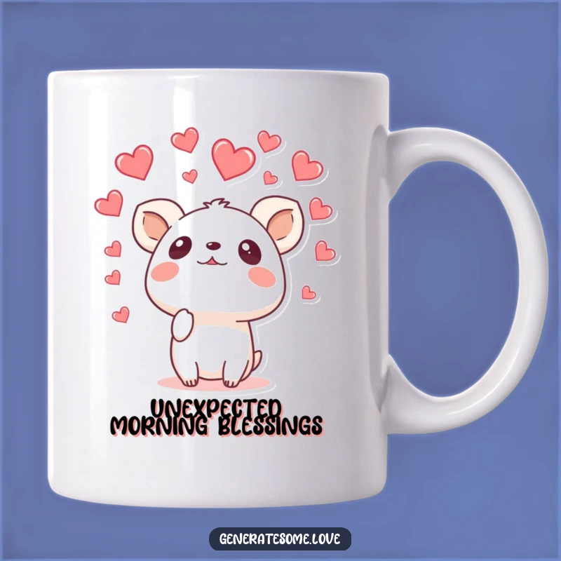 Funny Surprised Animal Mug: Heartfall Surprise, Perfect Humorous Gift