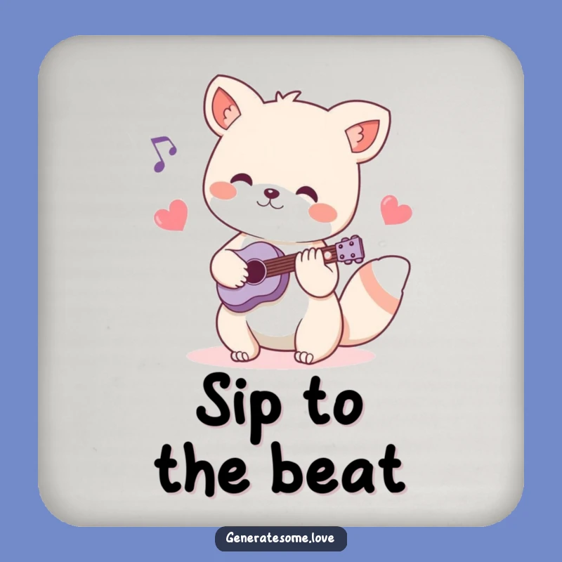 Funny Animal Musician Coaster: Protect Surfaces with Hearty Melodies