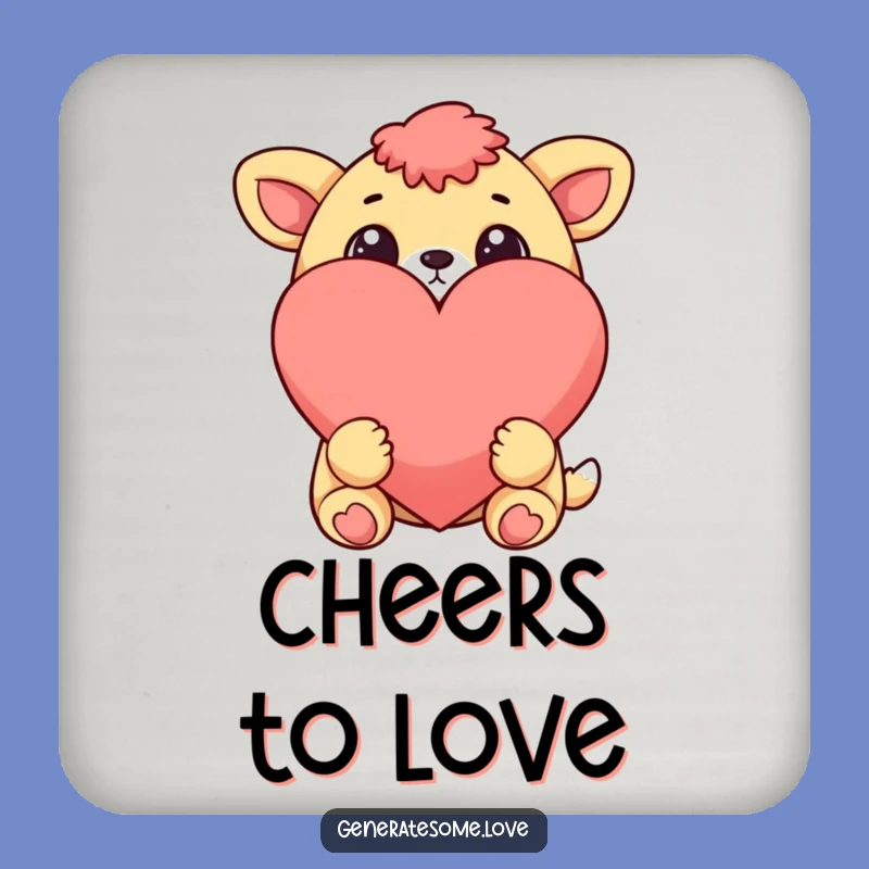 Funny Cheerful Animal Coaster Set: Protect Surfaces with Sweet Art