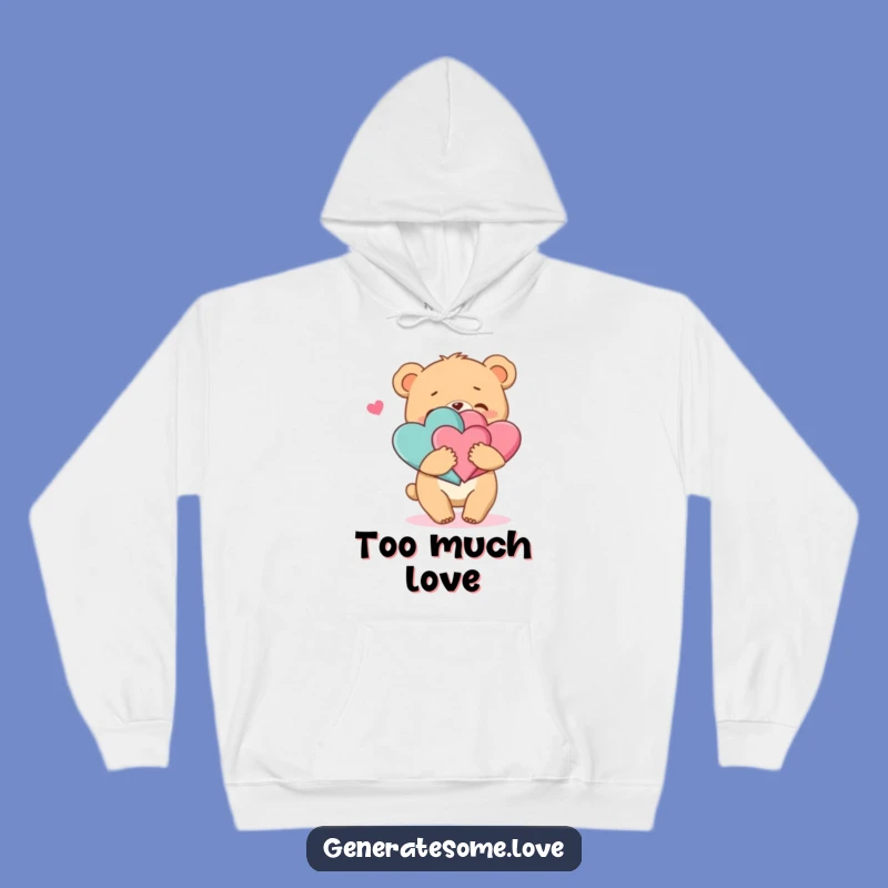 Cozy Funny Bear Hug Hoodie: Warm Embrace of Hearts, Ultimate Funny Gift!