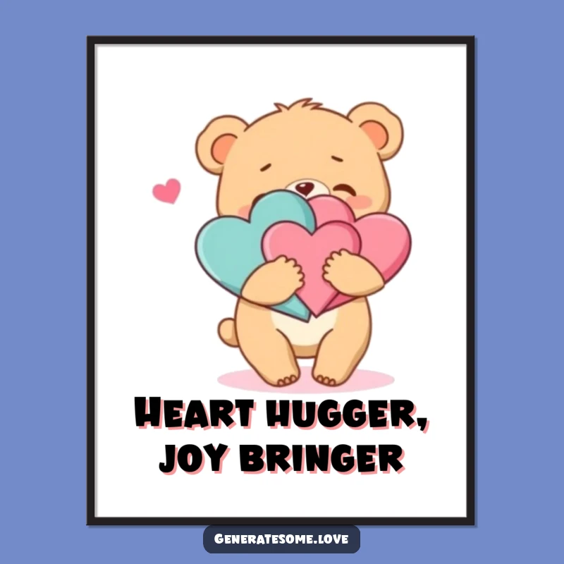 Free Printable Bear Hug Wall Art: Cute Downloadable Decor for Any Room!