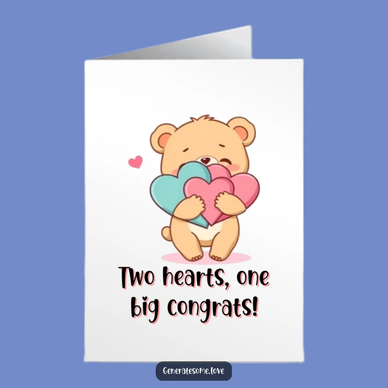 Free Printable Bear Hug Congrats Card: Adorable Downloadable Gift for Any Celebration!