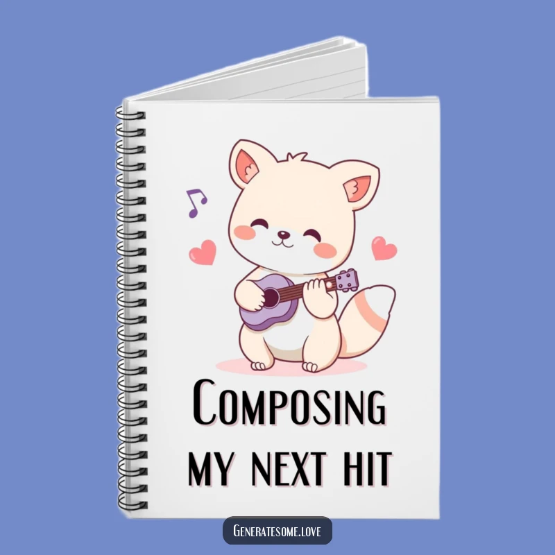 Funny Animal Musician Notebook: Compose Your Thoughts with Hearty Notes