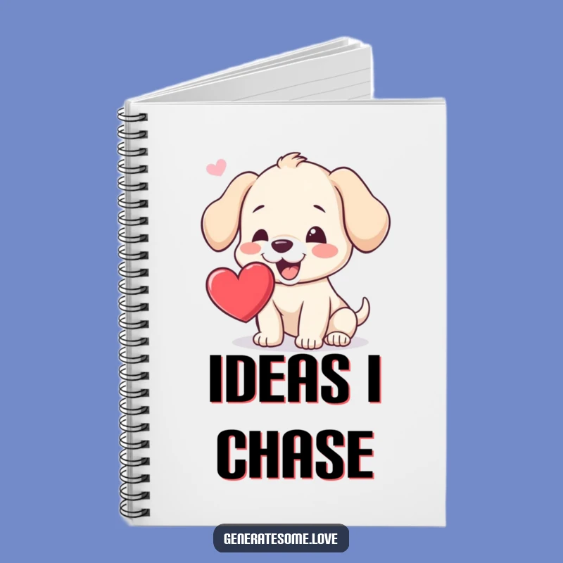 Funny Puppy Heart Catch Notebook: Capture Your Dog-Loving Thoughts
