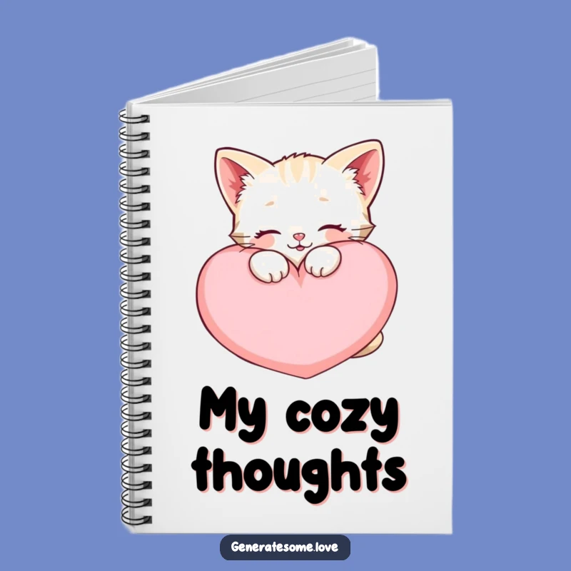 Funny Kitten Notebook: Jot Down Cozy Thoughts, Cute Gift