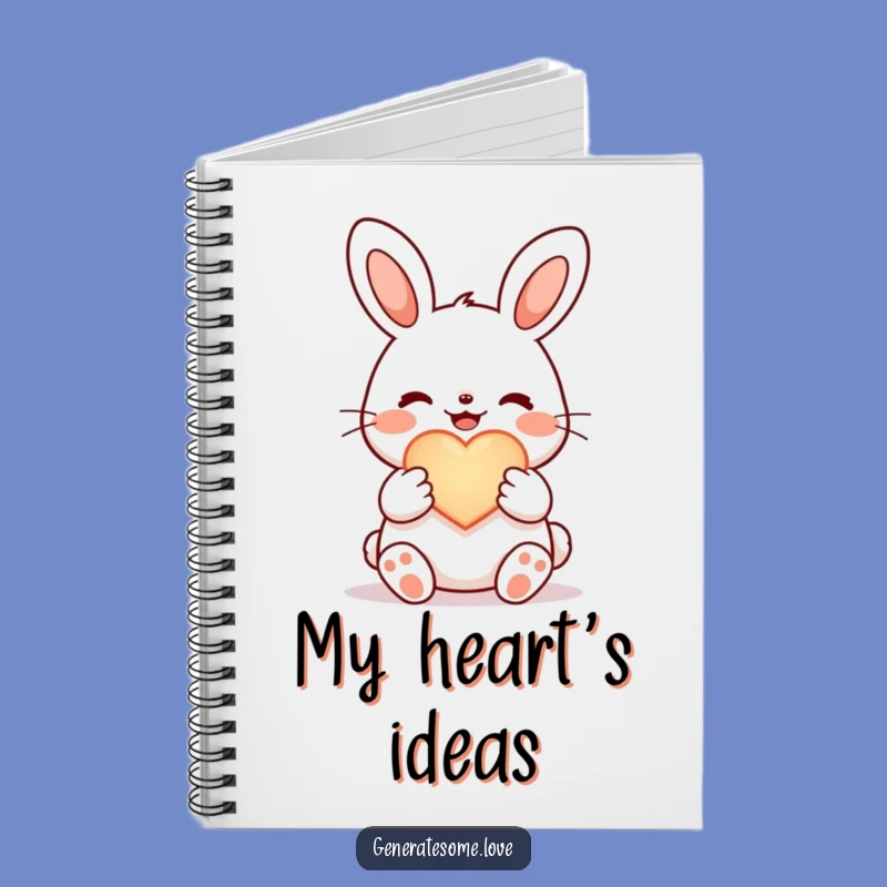 Funny Joyful Bunny Notebook: Jot Down Love Notes, Gift