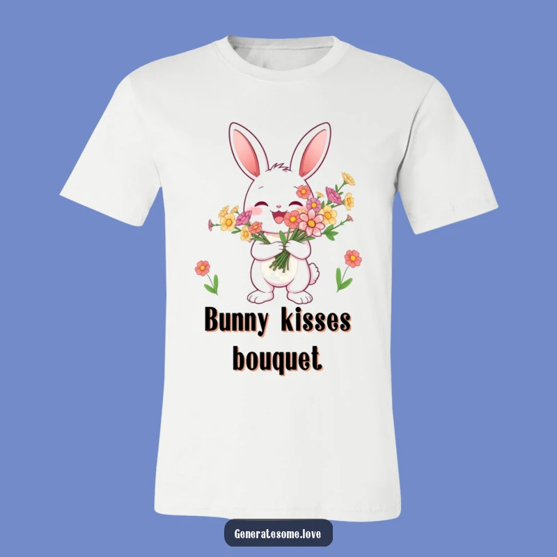 Funny Bunny Flower T-Shirt - Wear Your Joyful Spring Spirit