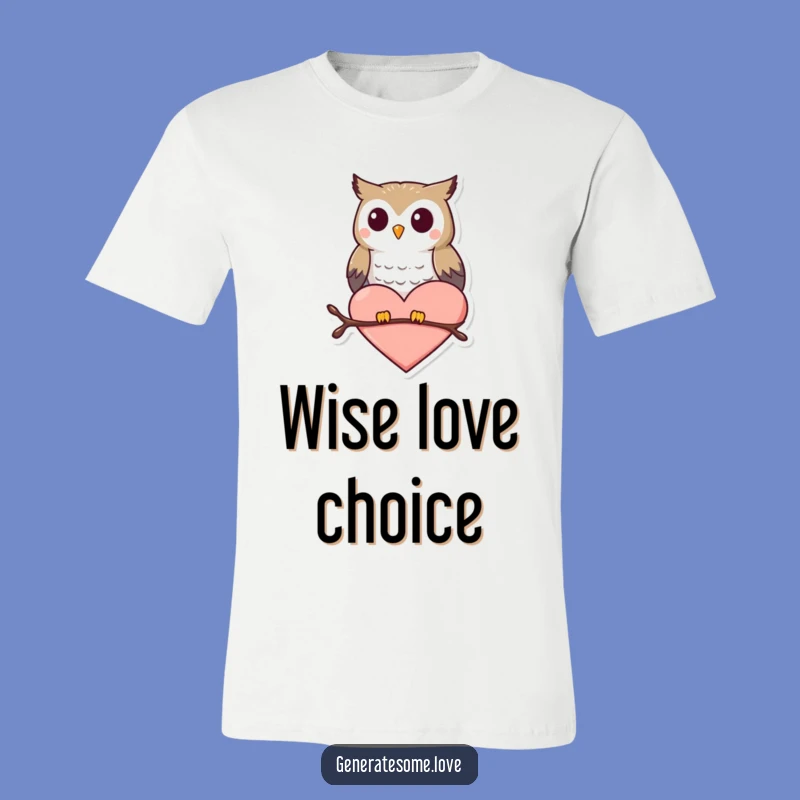 Funny Owl Heart T-Shirt: Wear Your Love with Whimsy