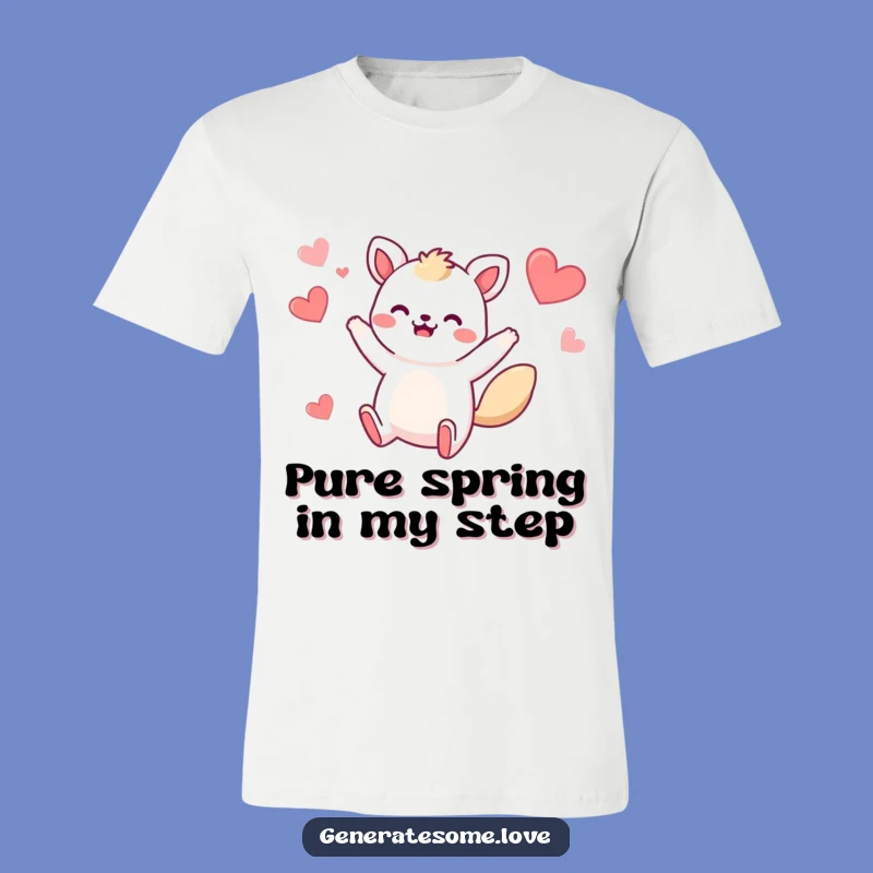 Funny Whimsical Animal Jump T-Shirt: Express Joy with a Hilarious Hearty Gift