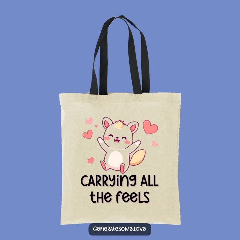Funny Whimsical Animal Jump Tote Bag: Carry Your Laughs with Hearty Style