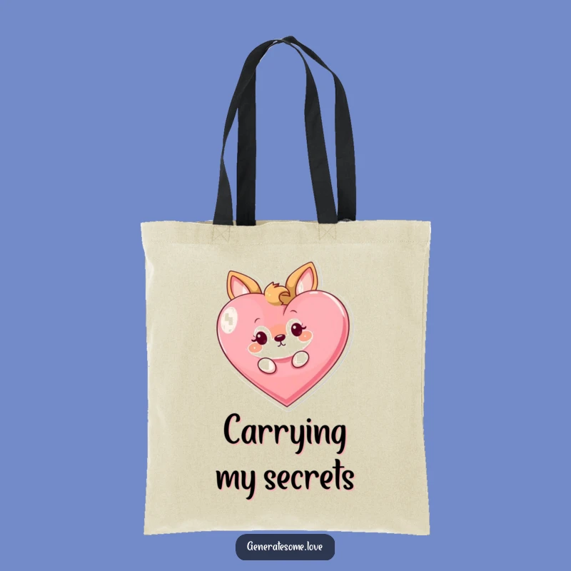 Funny Curious Animal Tote Bag: Carry Your Mystery with Hearty Style