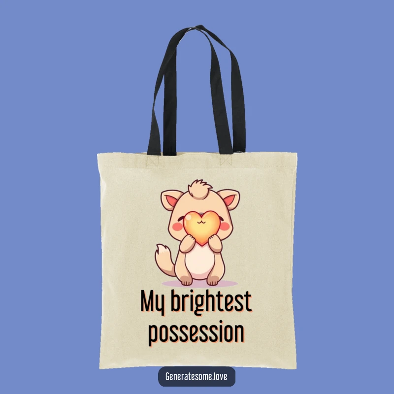 Funny Hopeful Animal Tote Bag: Carry Your Light with Hearty Style